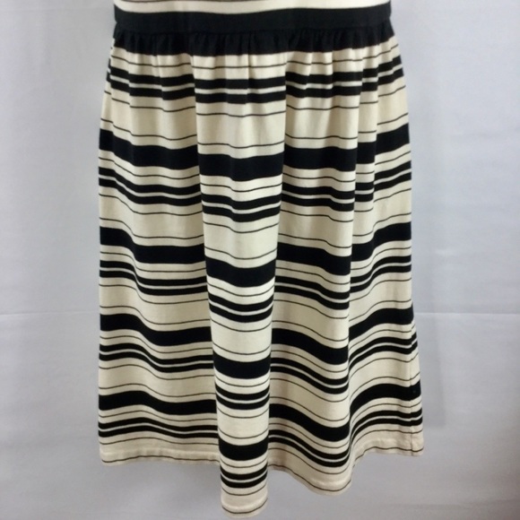 J. Crew Villa Dress In Black And White Stripe - Picture 6 of 8
